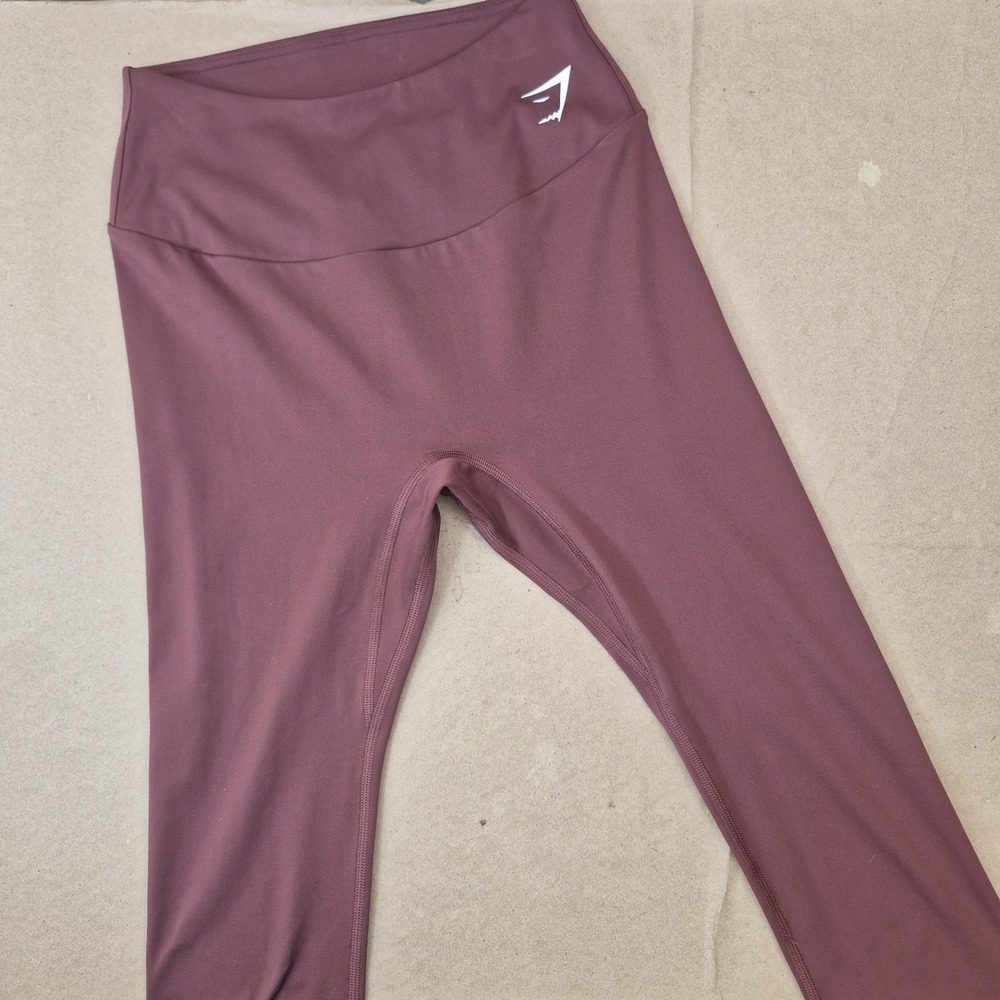 Gymshark Training‎ Leggings Women's Medium Cherry Brown Performance Activewear